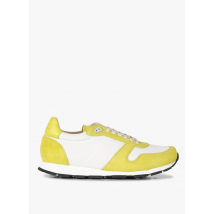 Zespa - Lage sneakers van gemengd leer - 43 Maat - Geel