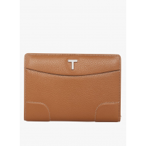 Le Tanneur - Middelgrote portefeuille van nerfleer - Een Maat - Zwart