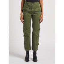 Pinko - Pantalon droit en coton - Taille 42 - Kaki