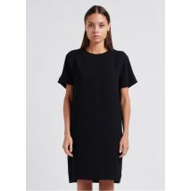 Closed - Kurzes kleid mit rundhalsausschnitt oversized - Größe L - Schwarz