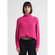 I Code - Pull col montant en maille ajourée - Taille XS - Rose