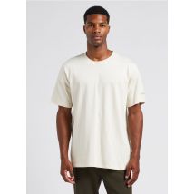 Les Deux - Camiseta de algodón orgánico serigrafiada con cuello redondo - Talla L - Beige