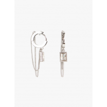 Ikks - Pendientes de acero inoxidable - Talla única - Plata