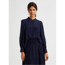 Pablo - Chemiser fluide col rond - Taille 34 - Bleu