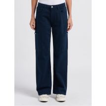 Reiko - Vaquero ancho de talle alto de mezcla de algodón - Talla 32 - Azul
