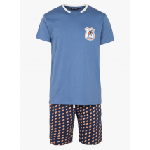 Arthur - Pijama estampado de algodón - Talla L - Azul