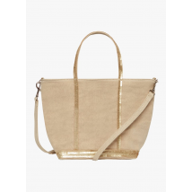 Vanessa Bruno - Sac cabas à sequins en lin - petit modèle - Taille Unique - Beige