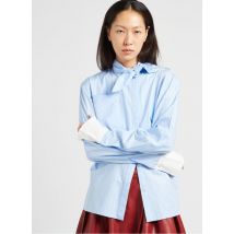 The Label Edition - Katoenen blouse met strikkraag - L Maat - Multikleurig