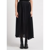 Please - Falda midi vaporosa evasé - Talla S - Negro