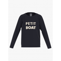 Petit Bateau - Camiseta de algodón serigrafiada con cuello redondo - Talla 6A - Beige