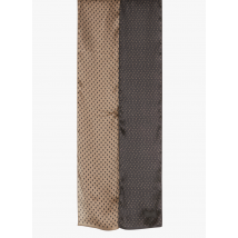 Ikks - Zijden foulard met print - Een Maat - Zwart