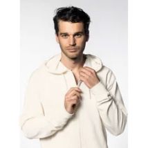 New Man - Rechte - katoenen sweater met capuchon - 2XL Maat - Beige