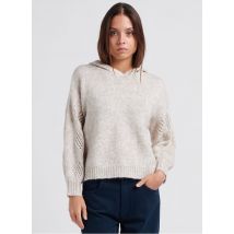See U Soon - Pull à capuche en maille ajourée - Taille S/M - Beige