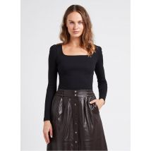 Ba&sh - Tee-shirt col carré en coton mélangé - Taille 0 - Noir