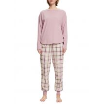 Esprit - Ensemble de pyjama en coton - Taille L - Beige