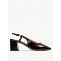 Rivecour - Sandales à talon en cuir verni - Taille 38 - Noir