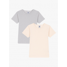 Petit Bateau - Setje met 2 katoenen t-shirts - 6A Maat - Multikleurig