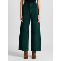 Humility - Pantalon droit en coton côtelé - Taille 38 - Vert