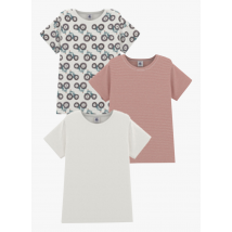 Petit Bateau - 3er-pack rundhals-t-shirts aus baumwolle - Größe 10A - Mehrfarbig