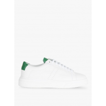 Zespa - Lage - leren sneakers met vetersluiting - 42 Maat - Wit