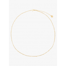 Yay - Vergulde ketting met schakeltjes - Een Maat - Wit