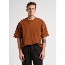 Saison 1865 - Tee-shirt ample col rond en coton - Taille L - Orange