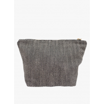 Bed And Philosophy - Pochette de voyage à chevrons - Taille Unique - Noir