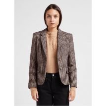 Pablo - Veste de tailleur à motif pied de poule - Taille 36 - Beige