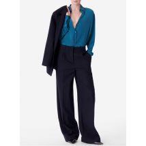 Vanessa Bruno - Wijde - wollen broek - 34 Maat - Blauw