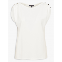 Caroll - Tee-shirt col rond coupe droite - Taille L - Beige