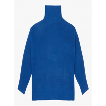 Gina Tricot - Oversized trui met opstaande kraag - XL Maat - Blauw