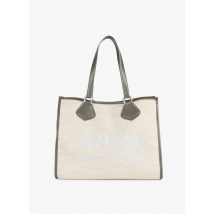 Lancel - Juten shopper met zeefdruk - Een Maat - Beige