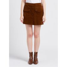 La Petite Etoile - Jupe courte en velours côtelé - Taille 3 - Marron