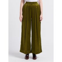 See U Soon - Pantalon large taille haute en maille côtelé - Taille 36 - Vert