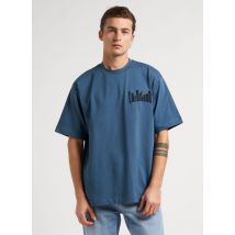 Chevignon - Camiseta de algodón bordada con cuello redondo - Talla M - Azul