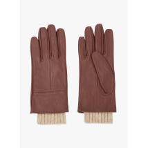 Maison 123 - Guantes de piel - Talla L - Beige