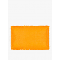 Bed And Philosophy - Coussin à franges 60x40 cm en laine mélangée - Taille Unique - Orange