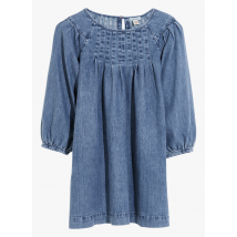 Bellerose - Korte - katoenen jurk met ronde hals - 8A Maat - Blauw