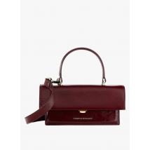 Tammy & Benjamin - Kleine - leren tas met overdreven grote klep - Een Maat - Rood