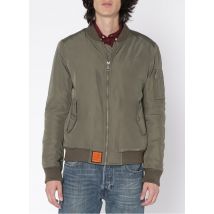 Bombers Original - Bomber col teddy zippé - Taille M - Kaki
