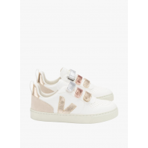 Veja - Baskets en cuir à scratchs - Taille 30 - Blanc