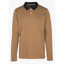 Eden Park - Polo recto de algodón - Talla XL - Beige