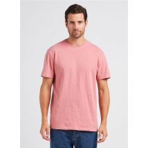 Closed - Recht t-shirt van biokatoen met ronde hals - L Maat - Roze
