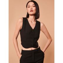 Tara Jarmon - Gilet de costume court Col V - Größe 42 - Schwarz
