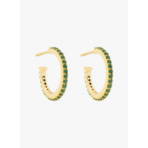 Lavani Jewels - Créoles - Taille L - Vert