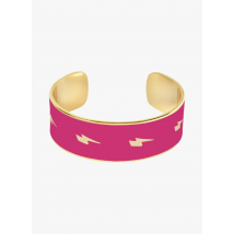 Bangle Up - Jonc imprimé en laiton - Een Maat - Roze