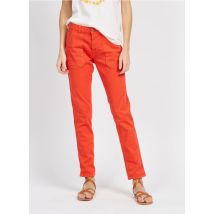 Acquaverde - Rechte jeans katoenblend - 25 Maat - Rood