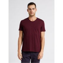 Ikks - Recht - katoenen t-shirt met ronde hals - M Maat - Paars