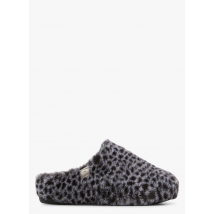 Victoria - Pantoffels met luipaardprint - 36 Maat - Zwart