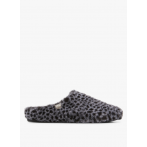Victoria - Pantoufles à motif léopard - Taille 39 - Noir